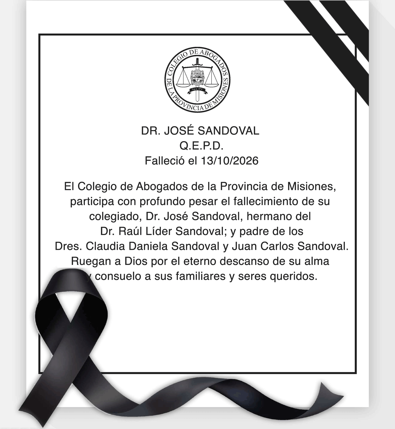 DR. JOSÉ SANDOVAL | Q.E.P.D